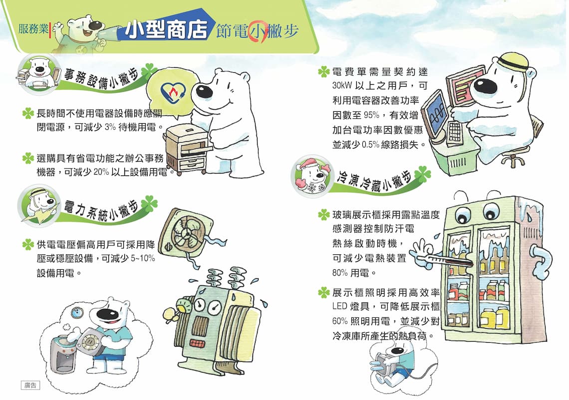 服務業小型營業場所節能小撇步01